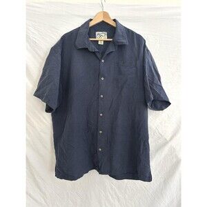 Big Dogs 100% Silk Shirt Adult Short Sleeve Button Up Hawaiian Men XL